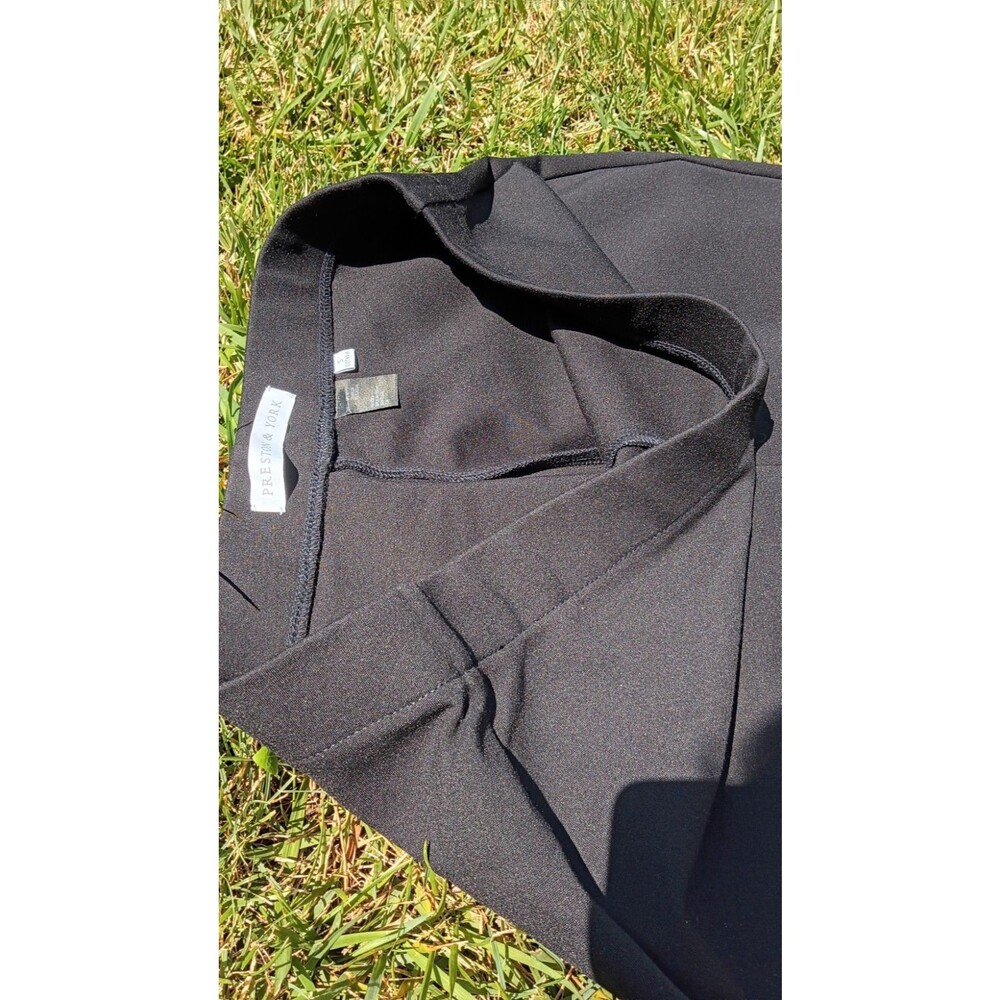 Preston & York Pull On Ponte Pants Classic Stretch Slim Career Office Black S - Picture 5 of 7